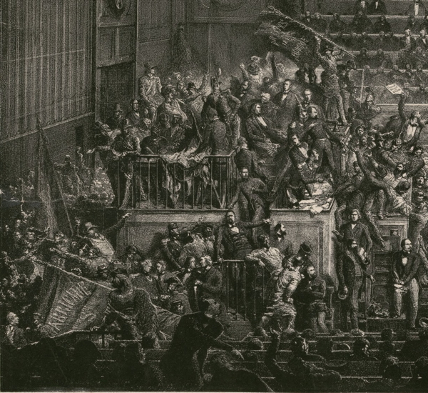 Louis Blanc’s supporters seizing control of the Speaker’s rostrum