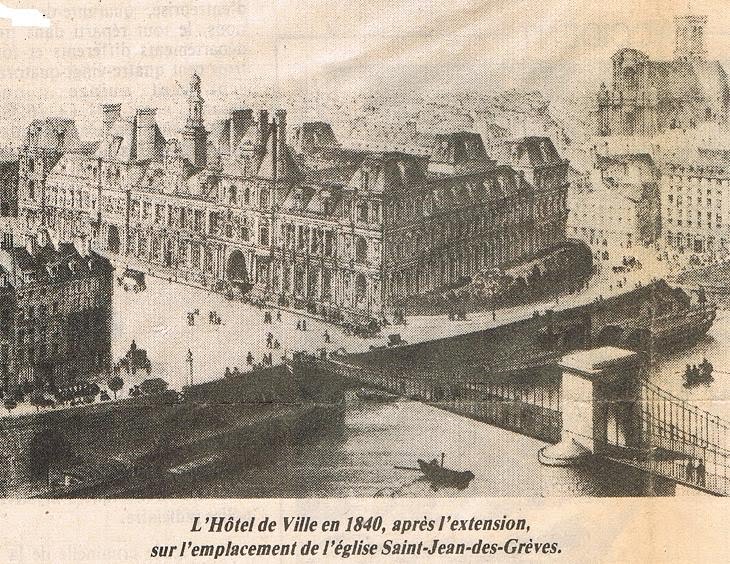 The Hotel de Ville in 1840