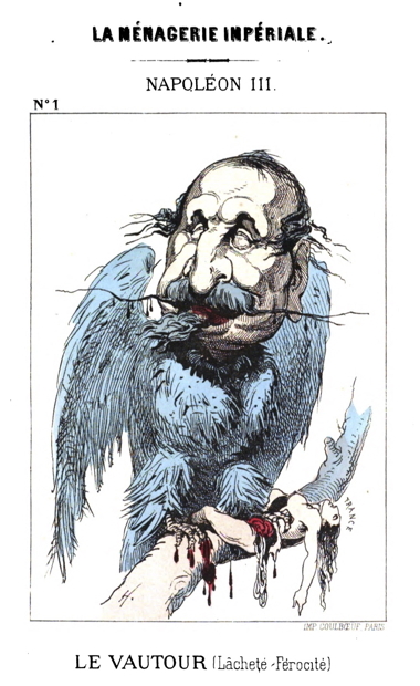 A Cartoon of Napoleon III as Budget-Eating Vulture