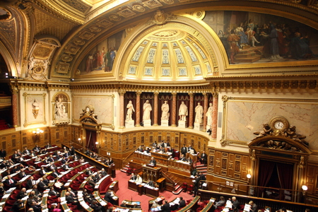 The SemiCircle of Famous French Politicians in the Luxembourg Palace