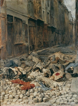 Meissonier, “A barricade in June 1848)