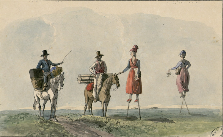 A Landowner in Les Landes inspecting his Tenants
