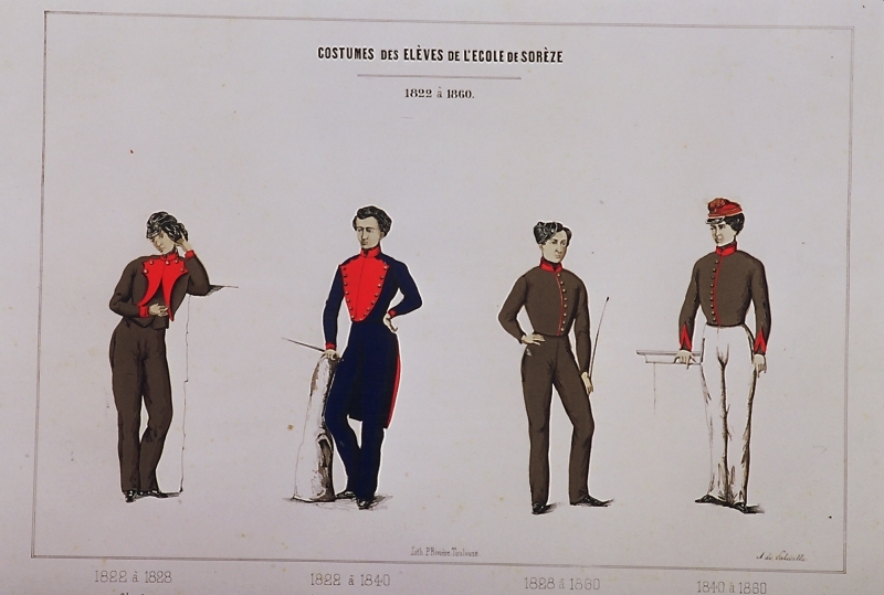Uniform of the Students at the Collège de Sorèze 1822-60